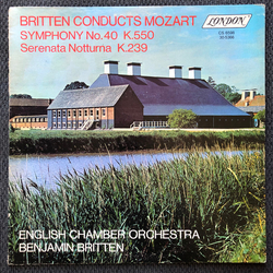 Wolfgang Amadeus Mozart / Benjamin Britten / English Chamber Orchestra Britten Conducts Mozart Vinyl LP USED