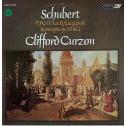 Franz Schubert / Clifford Curzon Sonata In B Flat, Op. Posth / Impromptu Op. 142 No. 2 Vinyl LP USED