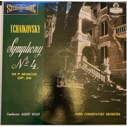 Pyotr Ilyich Tchaikovsky / Albert Wolff / Orchestre De La Société Des Concerts Du Conservatoire Symphony No. 4 in F Minor O.36 Vinyl LP USED