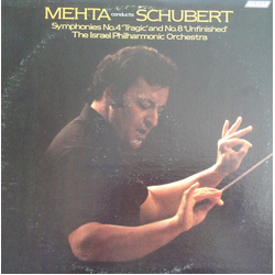 Franz Schubert / Israel Philharmonic Orchestra / Zubin Mehta Symphony No.4 Tragic,  / Symphony No.8, Unfinished Vinyl LP USED