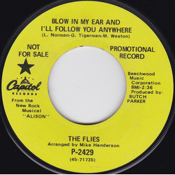 The Flies (6) Blow In My Ear And I'll Follow You Anywhere / I Got A Letter Today From The President Vinyl 7" USED
