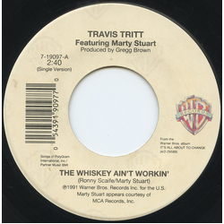 Travis Tritt / Marty Stuart / Little Feat The Whiskey Ain't Workin' Vinyl 7" USED