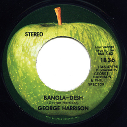 George Harrison Bangla-Desh Vinyl 7" USED