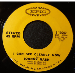 Johnny Nash I Can See Clearly Now / How Good It Is Vinyl 7" USED