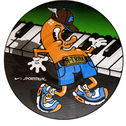 No Artist A-Trak Running Man Picture Disc Vinyl 12" USED