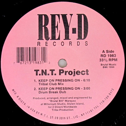 T.N.T. Project Keep On Pressing On Vinyl 12" USED