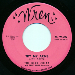 The Blue Chips (11) / Danny Gould Orchestra Try My Arms / I'm So In Love With You Vinyl 7" USED