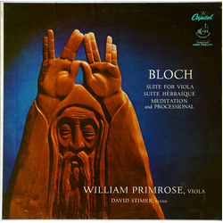 Ernest Bloch Suite For Viola / Suite Hébraïque / Meditation and Processional Vinyl LP USED