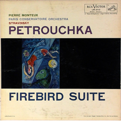 Pierre Monteux / Orchestre De La Société Des Concerts Du Conservatoire / Igor Stravinsky Petrouchka / Firebird Suite Vinyl LP USED