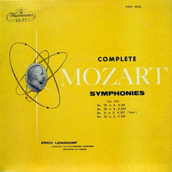 Wolfgang Amadeus Mozart / Erich Leinsdorf / Philharmonic Symphony Of London Complete Symphonies Vol. VIII Vinyl LP USED