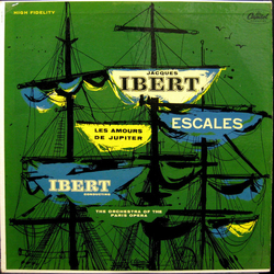 Jacques Ibert / Orchestre National De L'Opéra De Paris Escales / Les Amours De Jupiter Vinyl LP USED