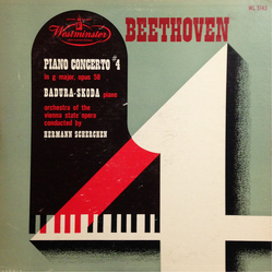 Ludwig van Beethoven / Paul Badura-Skoda / Orchester Der Wiener Staatsoper / Hermann Scherchen Piano Concerto #4 In G Major, Opus 58 Vinyl LP USED