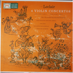 Jean-Marie Leclair / Ensemble Instrumental Jean-Marie Leclair / Jean-François Paillard / Huguette Fernandez / Germaine Raymond 4 Violin Concertos Viny