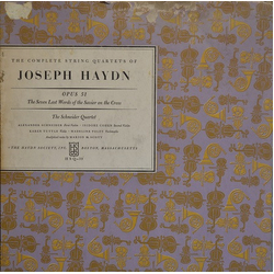 Joseph Haydn / The Schneider Quartet Opus 51 The Seven Last Words Of The Savior On The Cross Vinyl LP USED