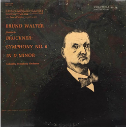 Bruno Walter / Anton Bruckner / Columbia Symphony Orchestra Symphony No. 9 In D Minor Vinyl LP USED