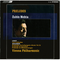 Zubin Mehta / Franz Liszt / Richard Wagner / Wiener Philharmoniker Preludes Vinyl LP USED