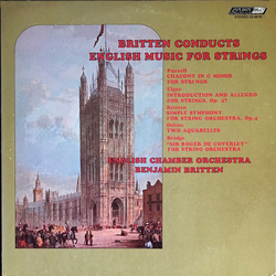 Benjamin Britten / English Chamber Orchestra Britten Conducts English Music For Strings Vinyl LP USED