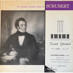 Franz Schubert / Paul Badura-Skoda / Mitglieder Des Wiener Konzerthausquartetts / Josef Hermann Trout Quintet In A Major, Op. 114 Vinyl LP USED