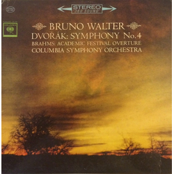 Antonín Dvořák / Johannes Brahms / Bruno Walter / Columbia Symphony Orchestra Symphony No. 4 / Academic Festival Overture Vinyl LP USED