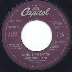 Minnie Riperton Memory Lane / I'm A Woman Vinyl 7" USED