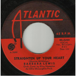 Barbara Lewis Straighten Up Your Heart / If You Love Her Vinyl 7" USED
