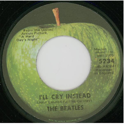 The Beatles I'll Cry Instead Vinyl 7" USED