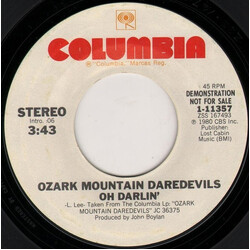 The Ozark Mountain Daredevils Oh, Darlin' USED VINYL 7INCH 45 RPM PROMO