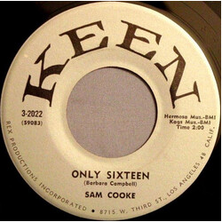 Sam Cooke Only Sixteen / Let's Go Steady Again USED VINYL 7INCH SINGLE 45 RPM