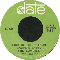 The Zombies Time Of The Season Vinyl 7" USED