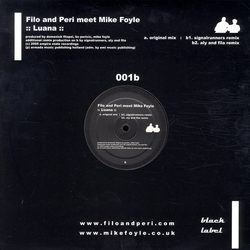 Filo & Peri / Mike Foyle Luana Vinyl 12" USED