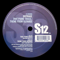 Outrage That Piano Track / Theme From Outrage Vinyl 12" USED