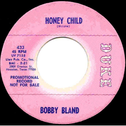 Bobby Bland Honey Child / A Piece Of Gold Vinyl 7" USED