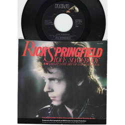 Rick Springfield Love Somebody Vinyl 7" USED