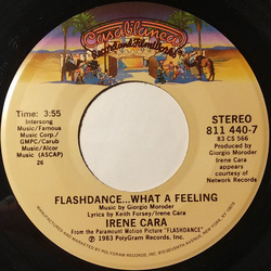 Irene Cara Flashdance ... What A Feeling Vinyl 7" USED