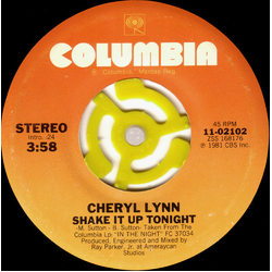 Cheryl Lynn Shake It Up Tonight Vinyl 7" USED