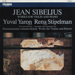 Jean Sibelius / Yuval Yaron / Rena Stipelman Works For Violin And Piano Vinyl LP USED