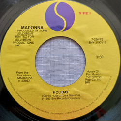 Madonna Holiday Vinyl 7" USED