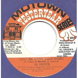 Al Green Call Me (Come Back Home) / Tired Of Being Alone Vinyl 7" USED
