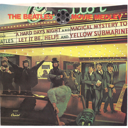 The Beatles The Beatles' Movie Medley Vinyl 7" USED