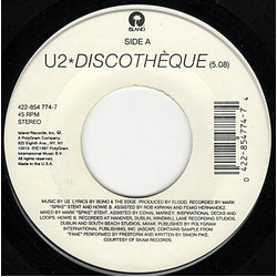 U2 Discothèque Vinyl 7" USED