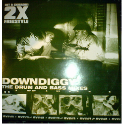 MC Det / Skibadee / 2 x Freestyle Downdiggy The Drum And Bass Mixes Vinyl 12" USED