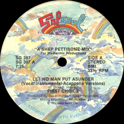 First Choice Let No Man Put Asunder Vinyl 12" USED