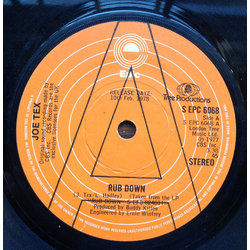 Joe Tex Rub Down Vinyl 7" USED