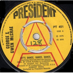 George McCrae / Gwen McCrae Let's Dance, Dance, Dance Vinyl 7" USED