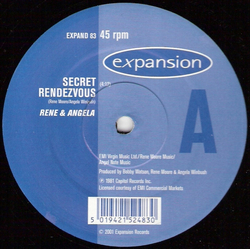 René & Angela / Meli'sa Morgan Secret Rendezvous / Fools Paradise Vinyl 12" USED
