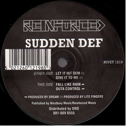 Sudden Def Let It Hit Dem Vinyl 12" USED