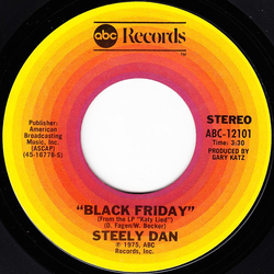Steely Dan Black Friday Vinyl 7" USED