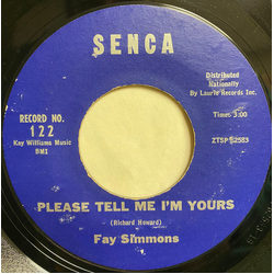 Fay Simmons Please Tell Me I'm Yours / And The Angels Sing Vinyl 7" USED