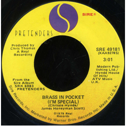 The Pretenders Brass In Pocket (I'm Special) Vinyl 7" USED
