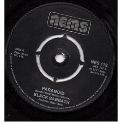 Black Sabbath Paranoid Vinyl 7" USED